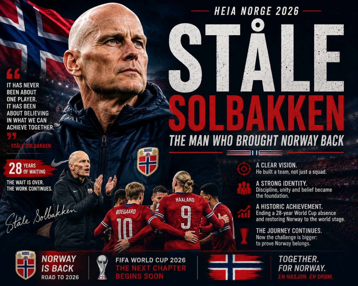 Ståle Solbakken leading Norway's national team ahead of the 2026 FIFA World Cup.
